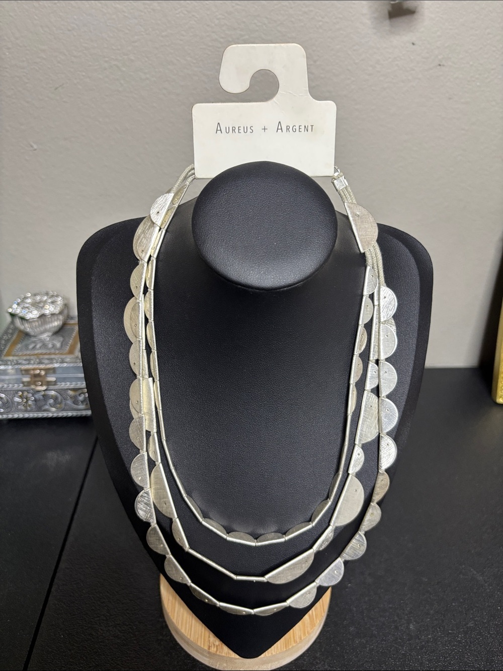 NWT Aureus + Argent Silver-Tone Layered Geometric Necklace - Women Jewelry
